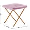 Emma and Oliver Ersa Oversize Folding Saucer Moon Chair and Ottoman for Dorm and Bedroom with Steel Frames